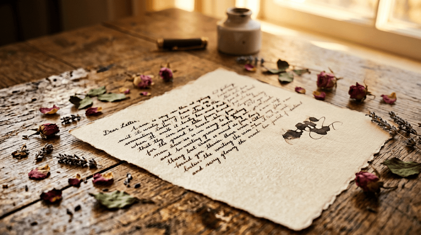 A handwritten letter waiting to be read